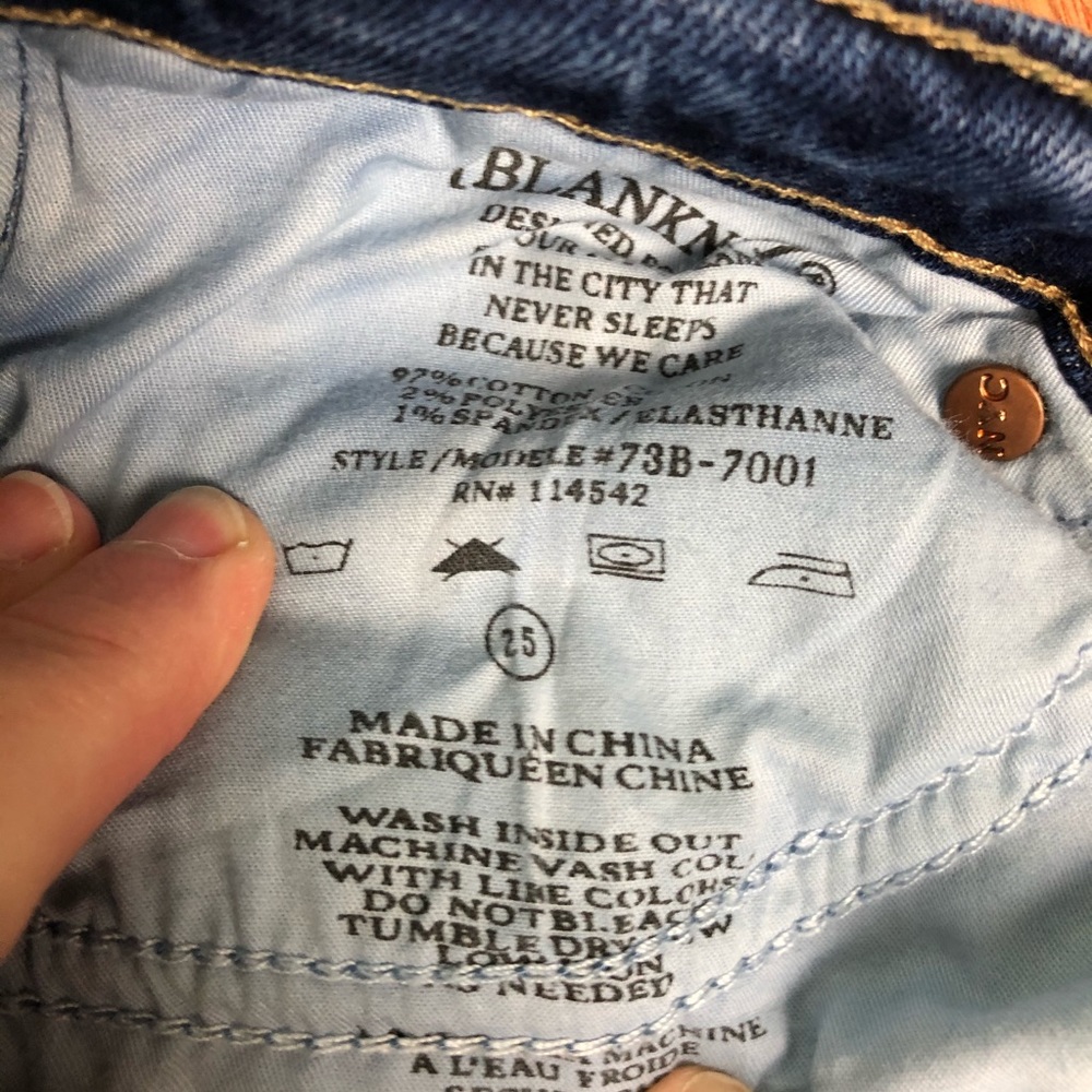 SOLD. Blanknyc The Reade Crop Patchwork Jeans - Picture 7 of 7